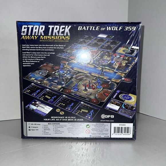 Star Trek Away Missions Federation VS Borg - Battle of Wolf 359 + Expansions NEW - Picture 2 of 6
